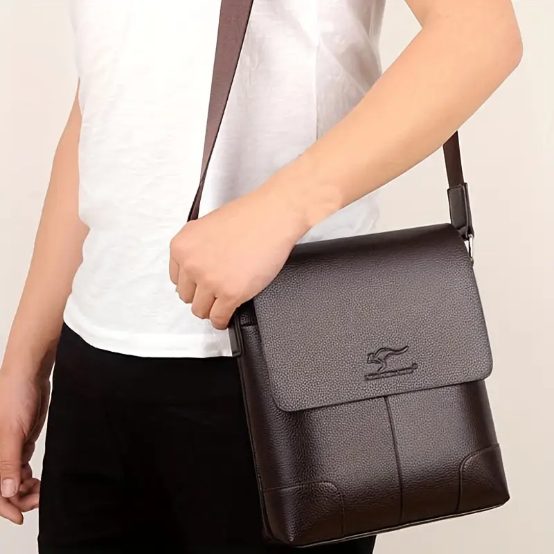 Nuevo Bolso De Mensajero A La Moda Para Hombre, Bolso De Hombro De Negocios Que Combina Con Todo, Bolso Informal Ligero Impermeable Resistente Al Desgaste 7